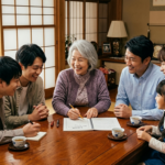 親子孫３世代の団らん